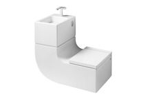 Roca W+W WC and basin (photo via Roca.com)