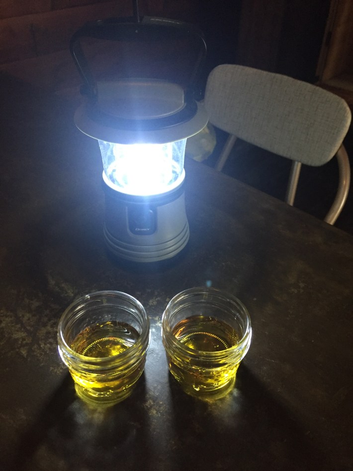 The new cabin whisky glasses.